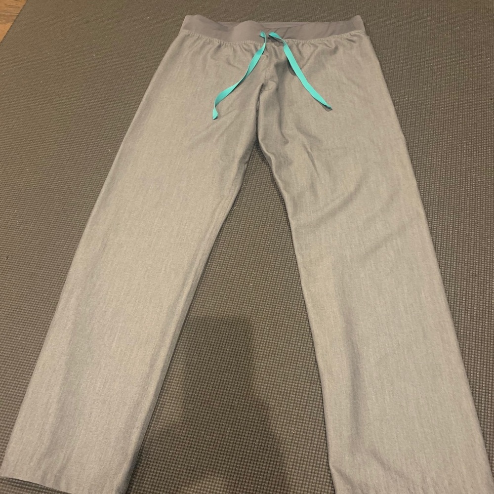 DENIM gray figs scrub pants
